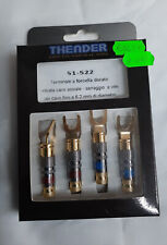 Terminali a Forcella Hi End Thender per cavo diffusori Set 04 Pezzi Nuovi