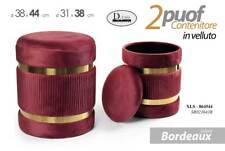 2 POUF CILINDRICO CONTENITORE
