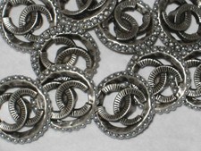 Chanel silver pearls cc - 10,
