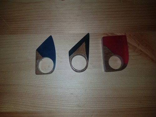 Anelli legno resina da - anelli, e