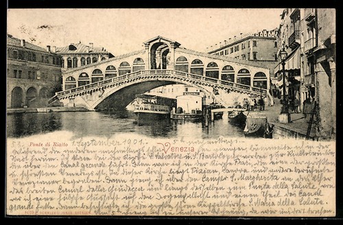 Venezia ponte rialto - venezia,, di