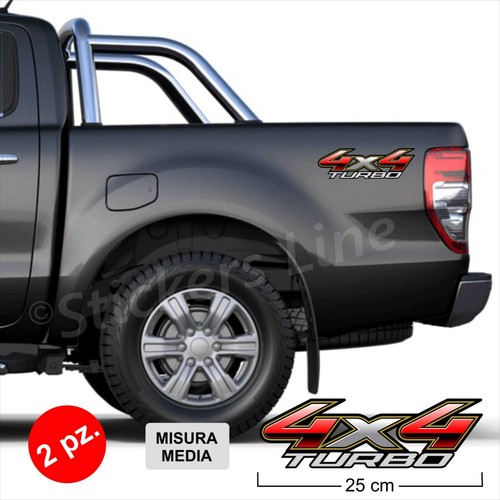 Adesivi 4x4 turbo stampati - adesivi, a