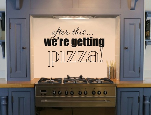 Adesivo murale citazione - , pizza