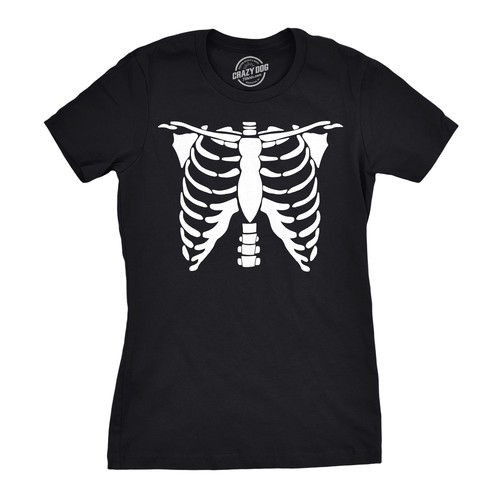 Shirt donna bianca - bianca, scheletro