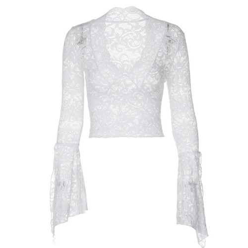 Blusa donna pizzo trasparente - donna,