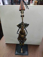 Scultura In Ferro Battuto Il Pifferaio Firmata Grittani alta Cm 36 