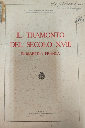 Tramonto del secolo xviii - il,