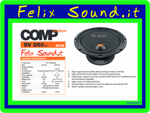 Hertz spl mid - sv, 250.1