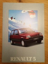 BROCHURE DÉPLIANT CATALOGO RENAULT 5 ITALIANO 1988 36 PAG