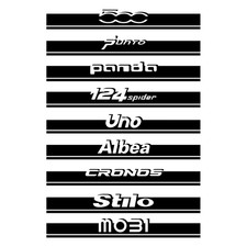 Modelli Fiat  striscia cofano