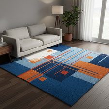 Tappeto moderno a griglia