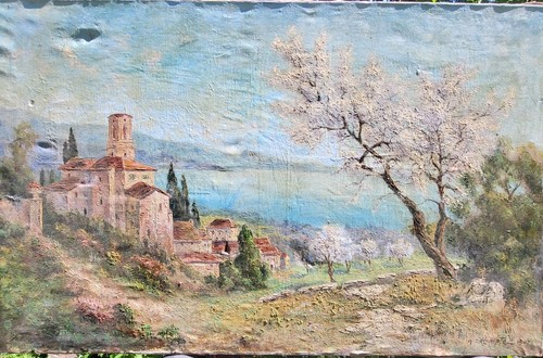 Lecompte c1947 grande - c1947, huile