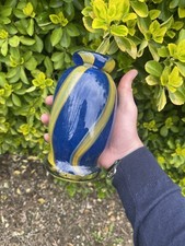 Antico Vaso Murano Vetro Soffiato Firmata