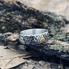 Anello uomo acciaio - acciaio, inox
