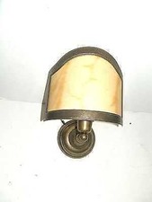 Brass bathroom wall fan sconce