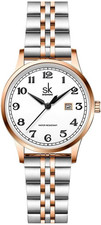 SK Orologi Da Donna Classic Business Con Cinturino in Acciaio Inossidabile Ed El