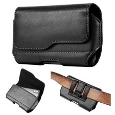 Porta Cellulare da Cintura in Vera Pelle per Smartphone, Porta Telefono (L8T)