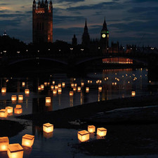 Lanterne Ad Acqua  Con 10 Luci