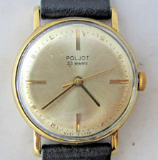 OROLOGIO  SOVIETICO RUSSO POLJOT MECCANICO A CARICA  MANUALE  FUNZIONANTE