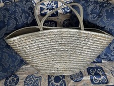 BORSA Coffa donna paglia mare Colore Argento