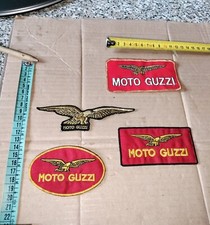 Lotto 4 Patch Toppa/e pubblicitarie Moto Guzzi Termoadesive Come Da Fotografie
