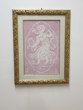 quadro Cornice Dorata Ricamo