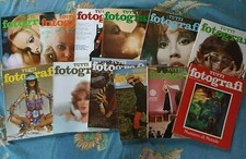 TUTTI FOTOGRAFI ANNATA COMPLETA 1971 RIVISTA FOTOGRAFIA FOTO MODA COSTUME