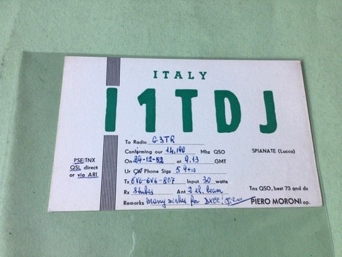 Vintage qsl radio - vintage,