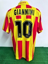 MAGLIA LECCE GIANNINI MATCH WORN INDOSSATA SHIRT JERSEY CAMISETA COA 1998/1999