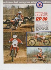 advertising TEST MOTO HRD RP 80 1982 MOTOITALIANE MOTOCROSS MX VINTAGE