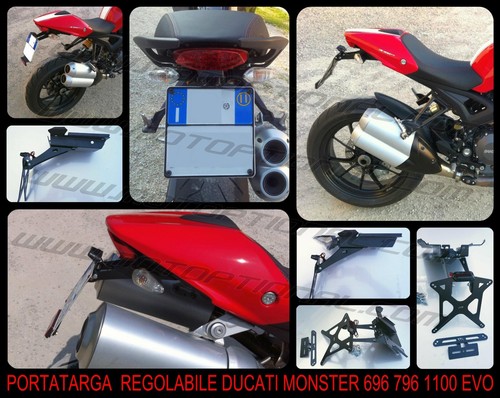 Portatarga regolabile ducati - portatarga,