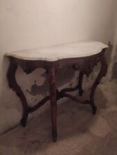 Antica consolle in noce con piano in marmo epoca tardo Luigi Filippo fine 800