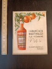 Pubblicità libretto aranciata Martinazzi Torino   - C1