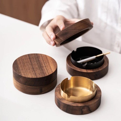 Posacenere legno noce - legno, di