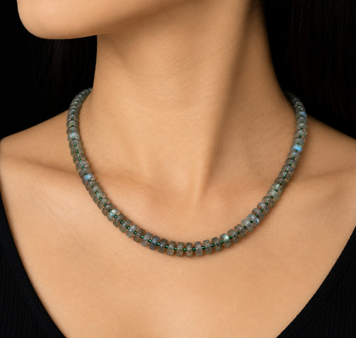 Collana perle disco di - collana,