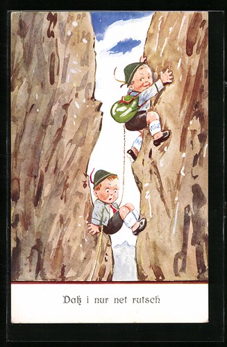 Cartolina che scivolo solo - cartolina,