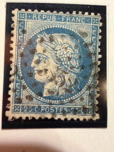 Timbre 20c bleu - -,
