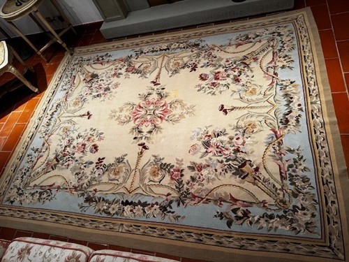 Tappeto aubusson fatto - aubusson, a