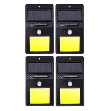 4 LAMPADE LUCE FARETTO FARO ESTERNO ENERGIA SOLARE 48 LED SENSORE MOVIMENTO SC0