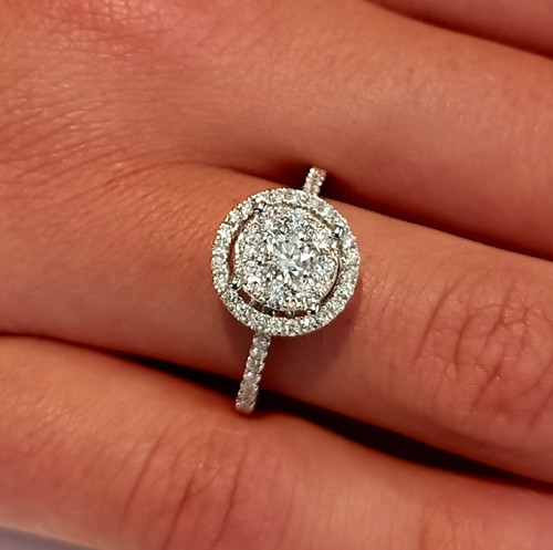Anello oro bianco 18 ct - anello,