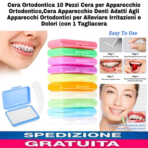 Cera ortodontica 10pz 50 - ortodontica,
