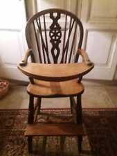 RARO SEGGIOLONE ANTICO STILE VITTORIANO WINDSOR GLENISTER HIGH WYCOMBE 1850-1900