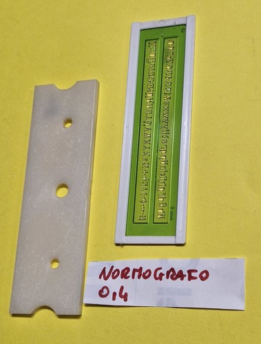 Normografo lettere numeri 4 - e,