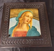 Belllssima placca o mattonella in ceramica   Luca della Robbia Gualdo  Tadino