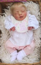 Elsie By Cassie Ann Brace (Love) Preemie Reborn Baby Doll Girl Sleeping Asleep 