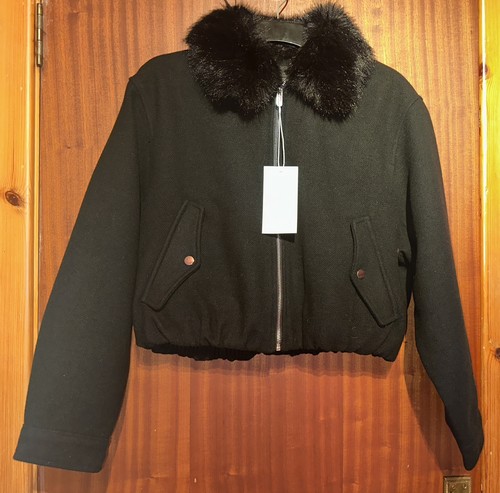 Bomber zara nero con colletto - nero,