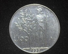 ITALY 1959-R 100 LIRE KM96.1