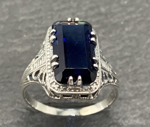 Anello zaffiro sintetizzatore - anello,
