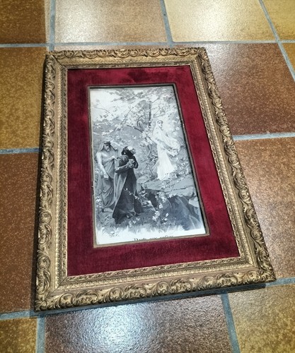 Raro quadro con cornice - con,