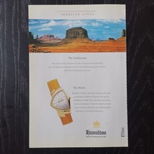 1998 Hamilton Ventura orologio - Original AD Print Pubblicità Vintage